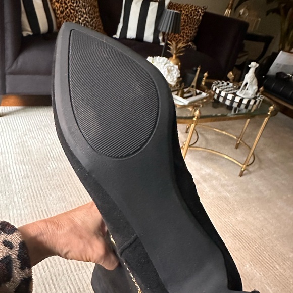 Women’s high over knee faux suede boots - Picture 6 of 6